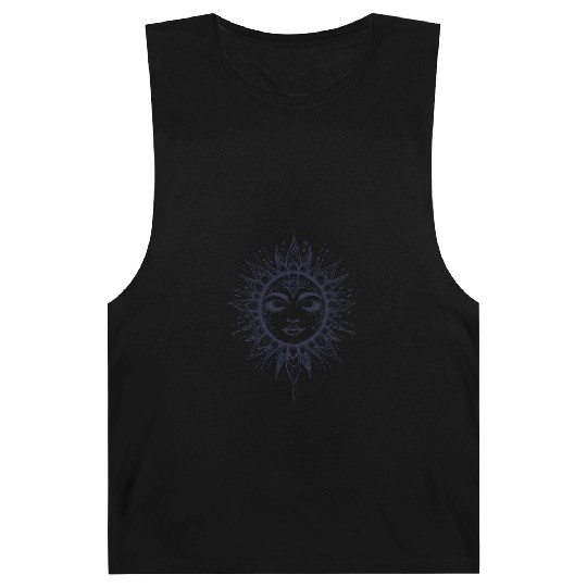 Boho Sun Bohemian Sun Face Spirituality Barnard Tanks