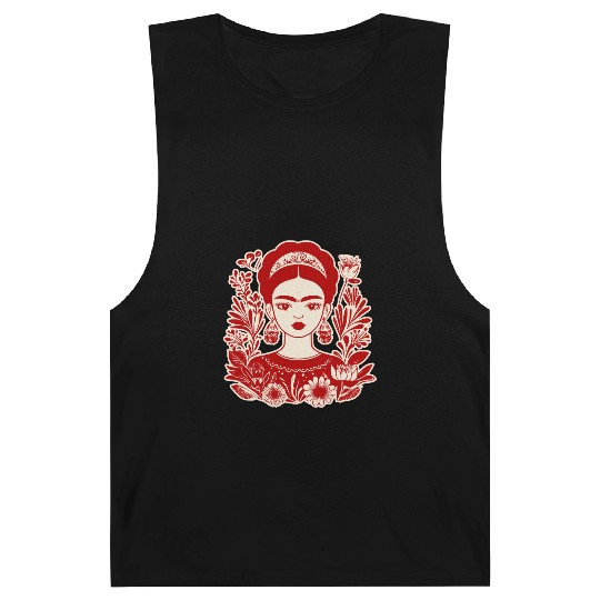 Frida Kahlo Illustration Feminist Art Barnard Tanks