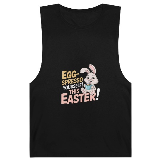 Egg-spresso Yourself! Easter Bunny with Coffee cup Barnard Tanks