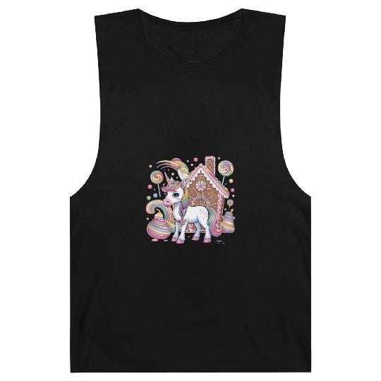 Candy Unicorn and Gingerbread House Wonderland Barnard Tanks