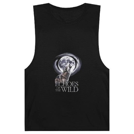 Echoes Of The Wild Howling Wolf Moon Art Barnard Tanks