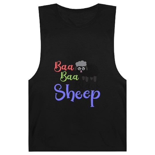 Baa Baa Black Sheep – Whimsical Nursery Rhyme Art Barnard Tanks