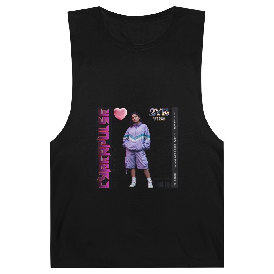 Y2K Vibes Cyberpulse Retro Barnard Tanks