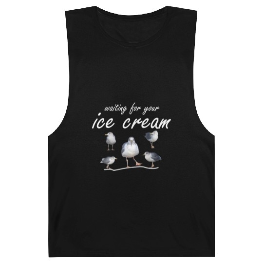 ice cream seagull sea sailing coast ocean Barnard Tanks