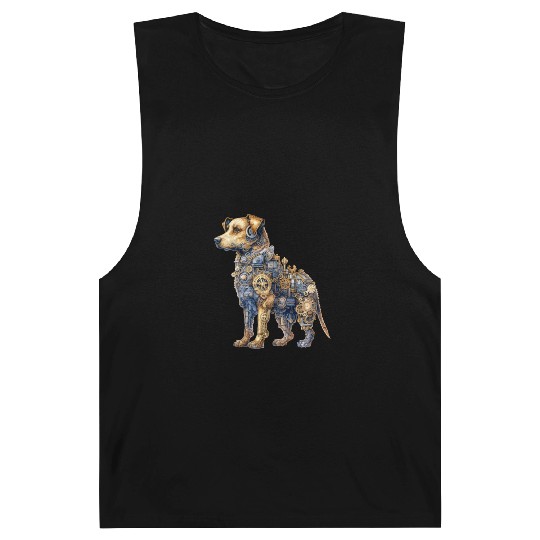 Steampunk Fantasy Labrador Puppy Dog Barnard Tanks
