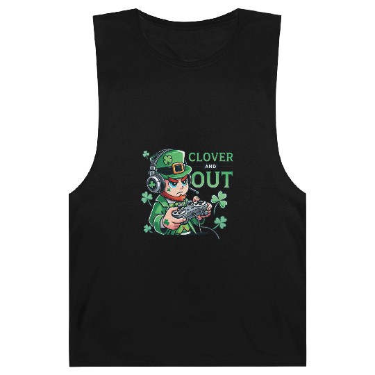 St. Patrick's Day Gaming Design Clover And Out Barnard Tanks