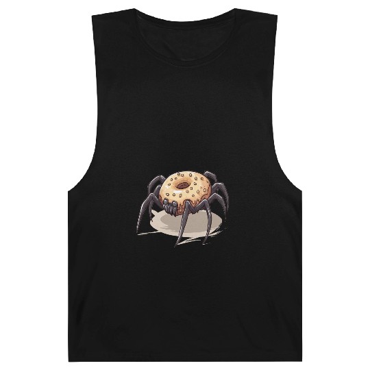Donut Spider Funny Creative Motif Barnard Tanks