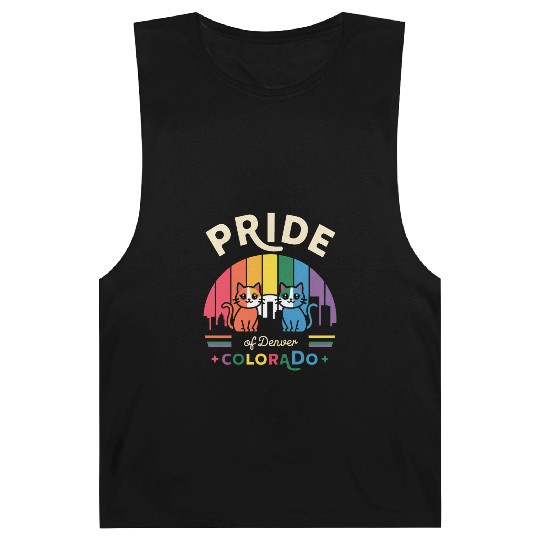 Pride of Dallas City Texas USA Rainbow Flag Barnard Tanks