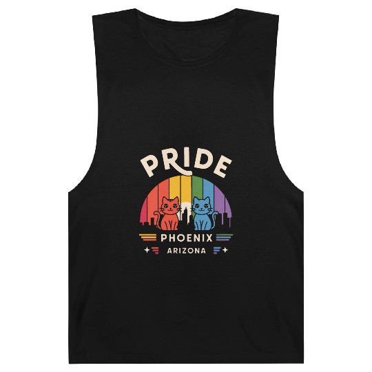 Pride of Phoenix City Arizonna USA Rainbow Flag Barnard Tanks