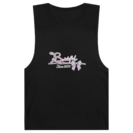 Beautiful since 2000 birthday typography Barnard Tanks