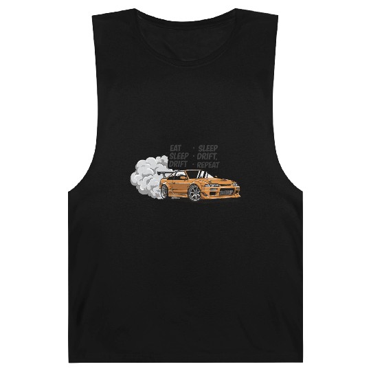 Eat Sleep Drift Repeat Barnard Tanks – Neon JDM Car Raci