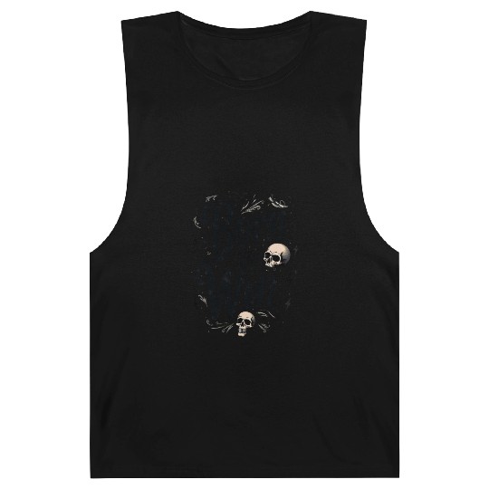 Motivational Skull and Quote Born to Win Barnard Tanks