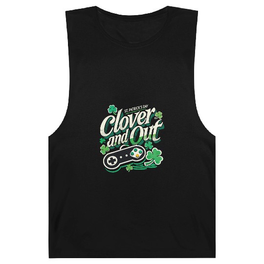 St. Patrick's Day Retro Gaming Clover And Out Barnard Tanks