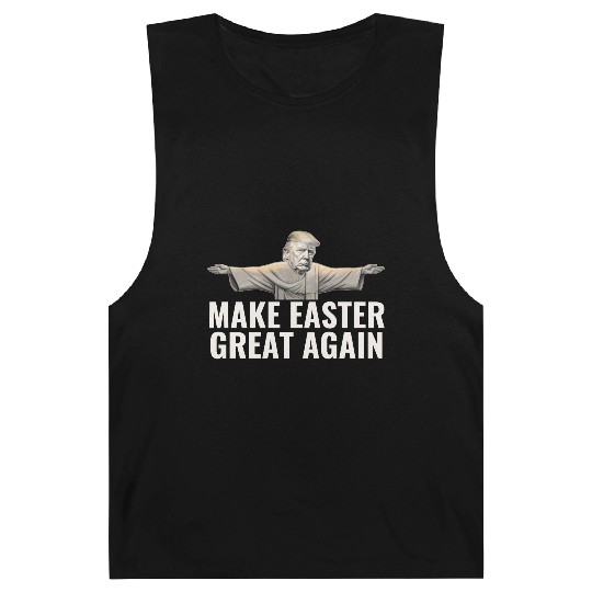 Make Easter Great Again Funny Trump Jesus Barnard Tanks