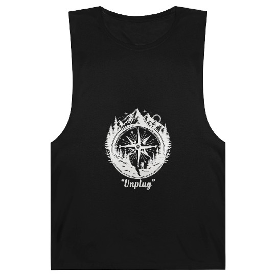 Compass Mountains Hiker, Unplug Nature Adventure Barnard Tanks