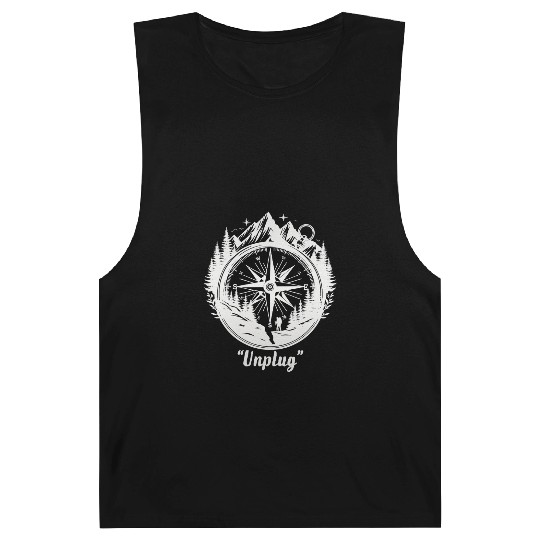 Compass Mountains Hiker, Unplug Nature Adventure Barnard Tanks