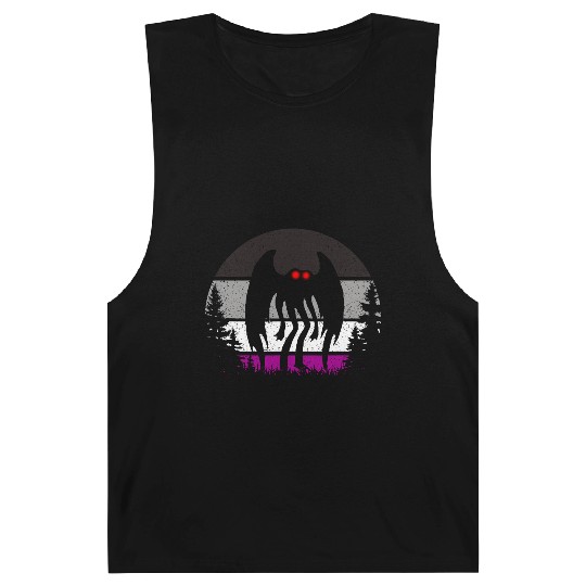 Retro ACE Mothman Asexual Pride Point pleasant Cry Barnard Tanks