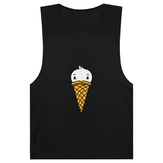 Bird Ice Cream Waffle Scoops Summer Yummy eating Barnard Tanks