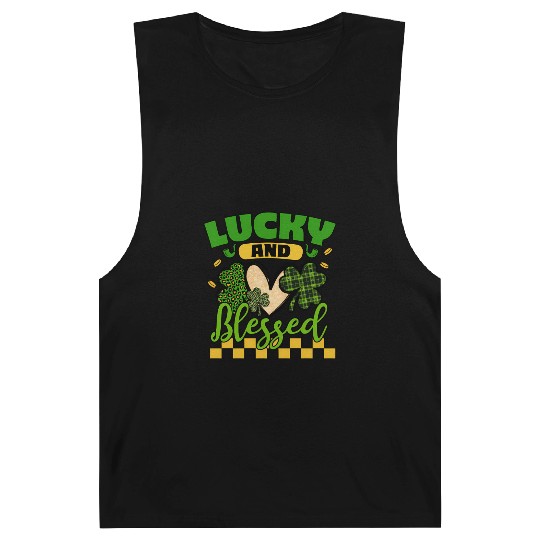 Lucky And Blessed Day Lucky Heart Barnard Tanks