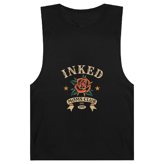 Inked Moms Club – Tattoo Rose Emblem Barnard Tanks