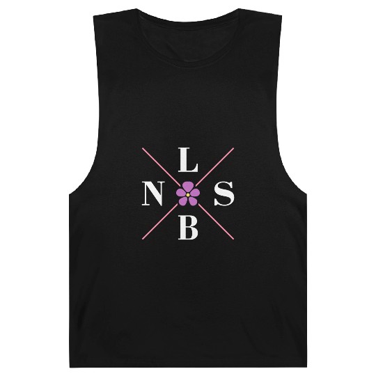 Subtle Lesbian Violet Flower Hidden Pride Barnard Tanks