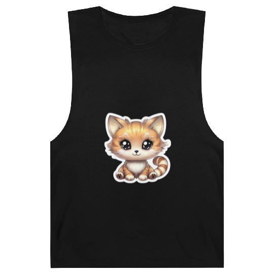 Kawaii Cat Barnard Tanks