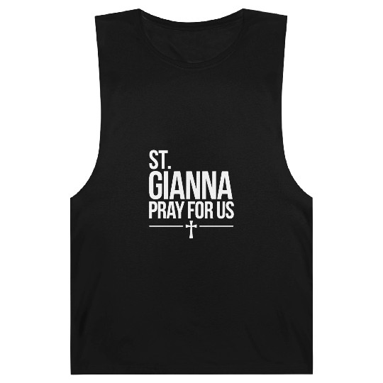St. Gianna Pray for Us Catholic Patron Saint Barnard Tanks