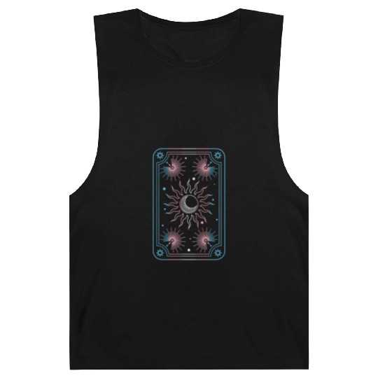 Mystical Transgender Tarot Card with Sun and Moon Barnard Tanks