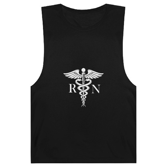 Rn Nurse Caduceus Medical Symbol Nursing Logo Barnard Tanks