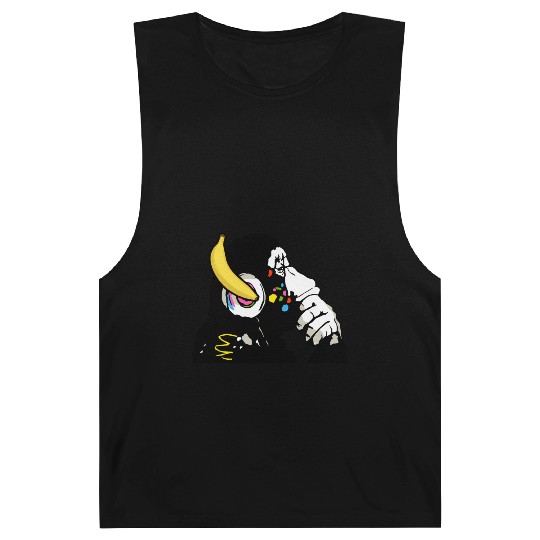DJ chimpanzee , Banana headphones Barnard Tanks
