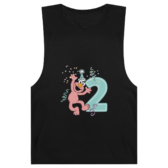 Sesame Street Birthday Design With Elmo Two Years Barnard Tanks