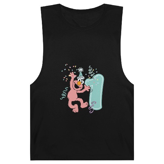 Sesame Street Birthday Design With Elmo One Year Barnard Tanks