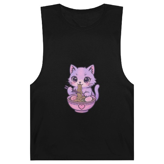 Kawaii Cat Ramen Barnard Tanks