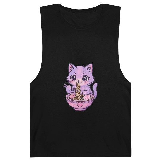 Kawaii Cat Ramen Barnard Tanks