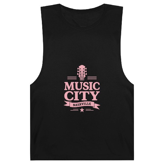 Music City Nashville Guitar Tennessee Barnard Tanks