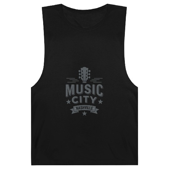Music City Nashville Guitar Tennessee Barnard Tanks