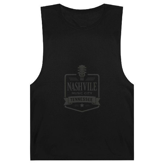 Nashville Music City Guitar Tennessee Barnard Tanks