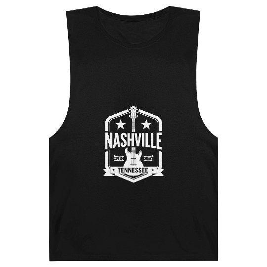 Nashville Music City Guitar Tennessee Barnard Tanks