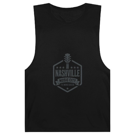 Nashville Music City Guitar Tennessee Barnard Tanks