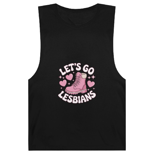 Let’s Go Lesbians Subtle Lesbian Pride Barnard Tanks