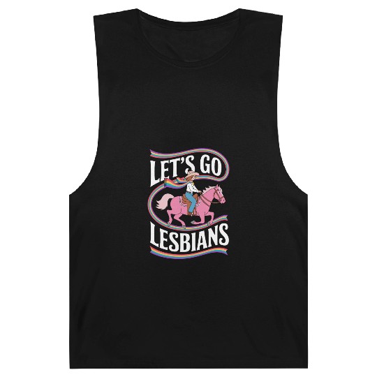 Let’s Go Lesbians Subtle Lesbian Pride Barnard Tanks