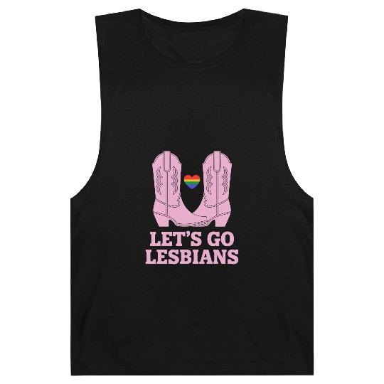 Let’s Go Lesbians Subtle Lesbian Pride Barnard Tanks