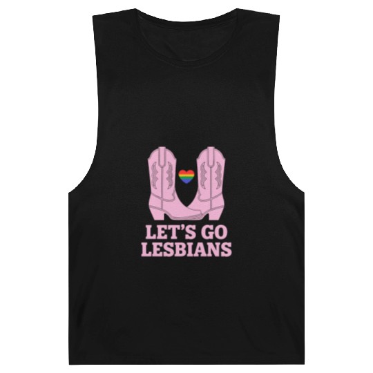 Let’s Go Lesbians Subtle Lesbian Pride Barnard Tanks