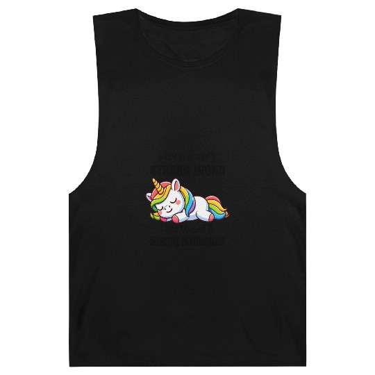 Sleepy Rainbow Unicorn Barnard Tanks