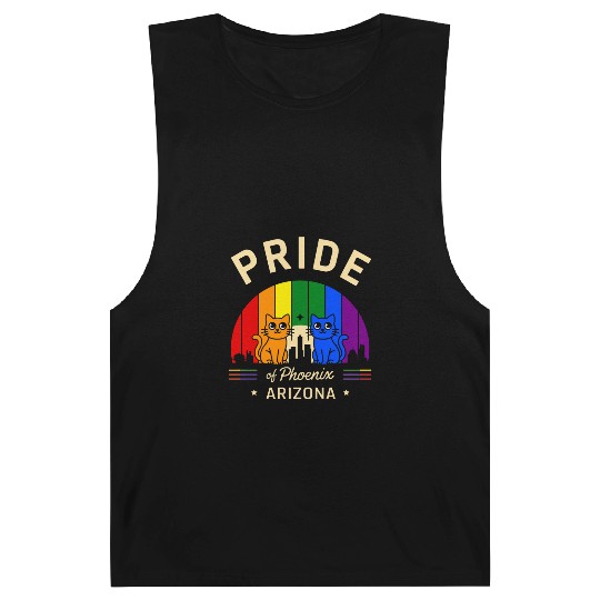 Pride of Phoenix City Arizonna USA Rainbow Flag Barnard Tanks