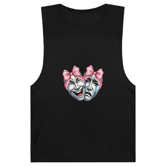 Coquette Bow Theatre Mask Drama Comedy Artist Girl Barnard Tanks