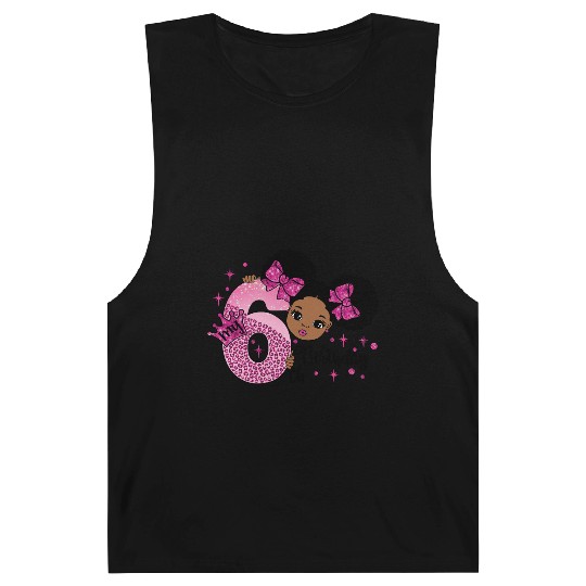 My 6th Birthday Girl Afro Princess Barnard Tanks