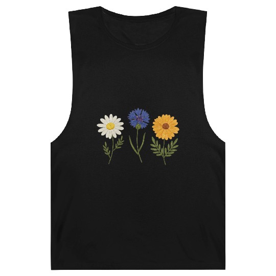 Wildflower Trio Daisy Cornflower Marigold Barnard Tanks