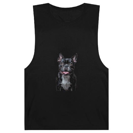 Charming French Bulldog Portrait Capturing Joyful Barnard Tanks