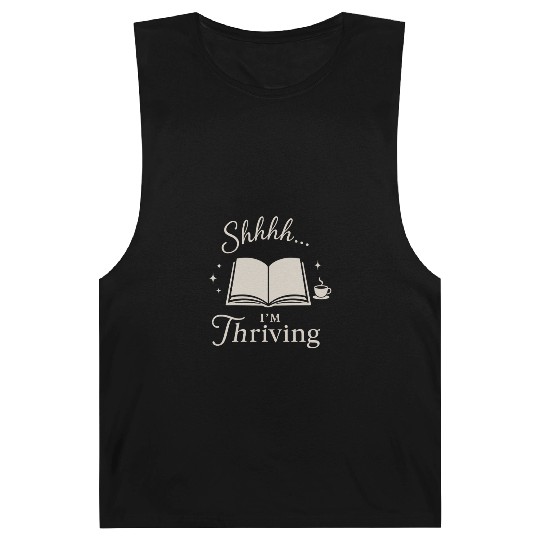 Library Nerd Book Lover Introvert Quiet Life Barnard Tanks